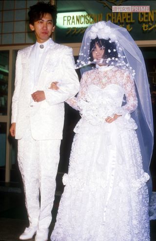 結婚時の山下久美子と布袋寅泰