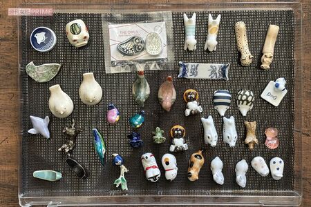 伊岡瞬さんの箸置きコレクション　写真提供／伊岡瞬