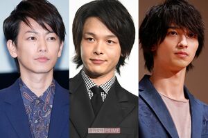 恋ドラマに欠かせない、左から佐藤健、中村倫也、横浜流星