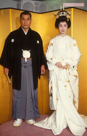 1990年、松平健と宝塚トップスターだった大地真央が結婚
