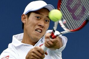 引退した錦織圭 写真/共同通信社