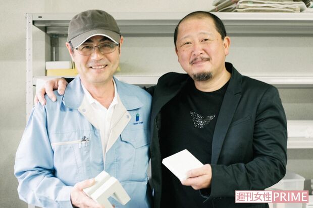 腕利き職人の梶昌一さん（左）とsoil株式会社代表の石動博一さん（右）撮影／Rui Izuchi