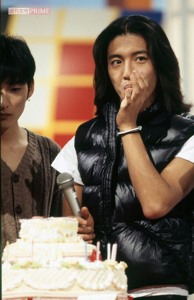木村拓哉　1995年11月、誕生日のお祝いにて