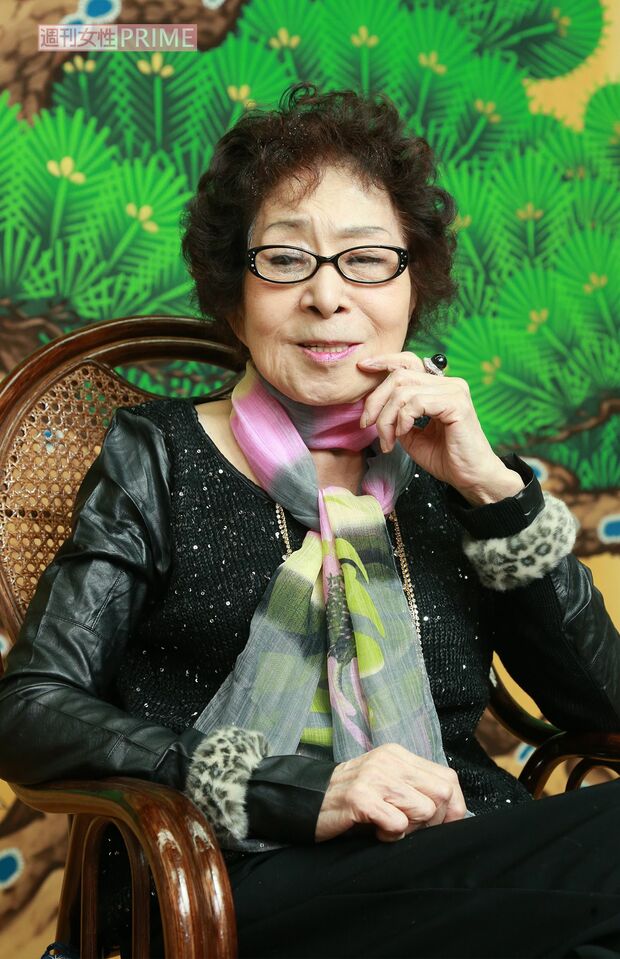 2013年12月、“激ヤセ”疑惑に堂々と応える浅香光代さん