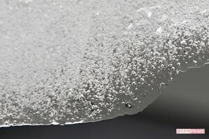 気泡の多さが特徴。パチパチと空気がはじける音が　撮影／渡邉智裕