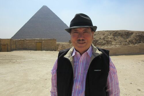 2017年8月、クフ王墓探査プロジェクト現場にて