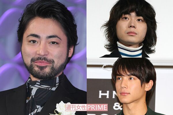 (左)山田孝之、(右上)菅田将暉、(右下)中川大志