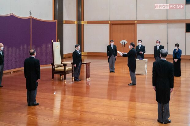 第1次岸田文雄内閣発足前の認証式にて（2021年10月）