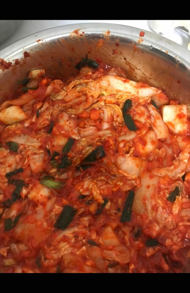 自家製のキムチ