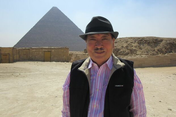 2017年8月、クフ王墓探査プロジェクト現場にて