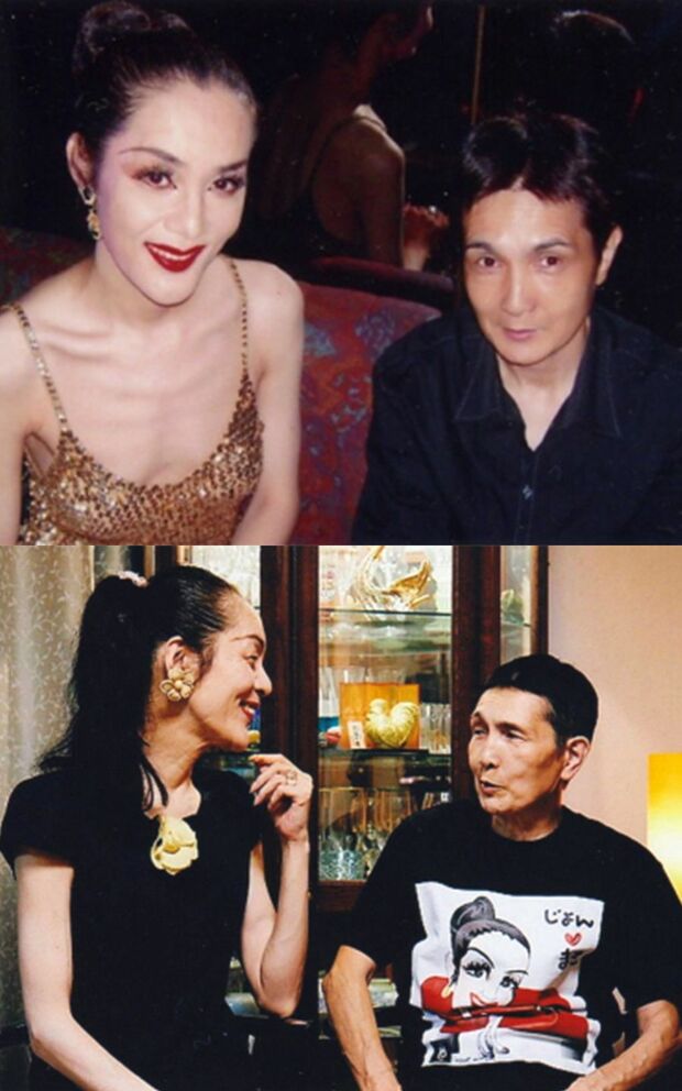 仲睦まじいジョンさんとマキさん（上は2004年撮影、下は2017年撮影）