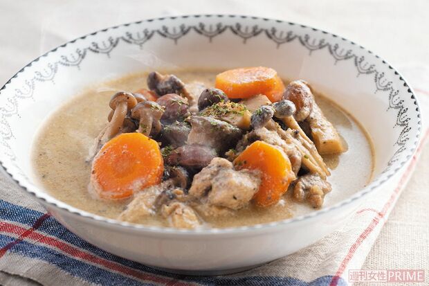 きのこの豆乳みそスープ　料理制作／田村つぼみ　撮影／三村健二