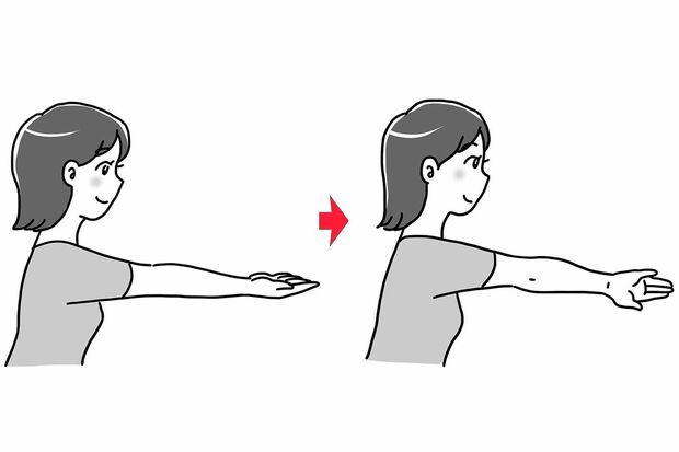 ストレッチ「上腕の内側を緩める」