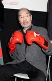 2024年、ボクシング映画のイベントに姿を見せていたガッツ石松さん。椅子に座ることが多かった