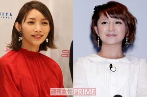 左から後藤真希、矢口真里