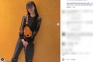 激ヤセがやばいと話題になったPerfumeのあ～ちゃんの投稿。シースルーの腕や首、輪郭がかなり痩せている（インスタグラムより）