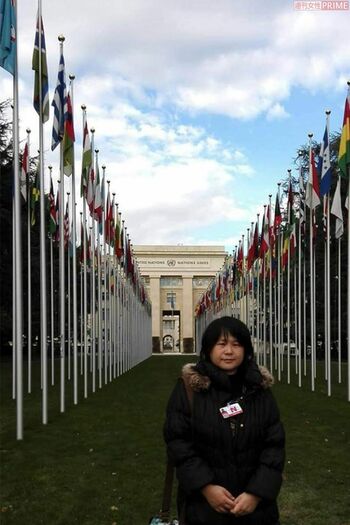 国連人権理事会でのスピーチだけでなく、海外から講演を依頼され登壇することも少なくない