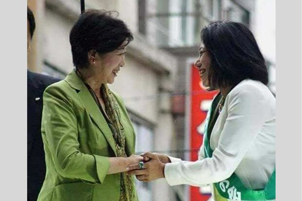 小池百合子東京都知事と写る木下都議（木下都議のツイッターより）