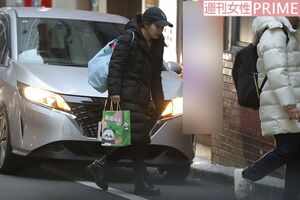 2025年2月、卓球教室を終えた会場を後にする福原愛