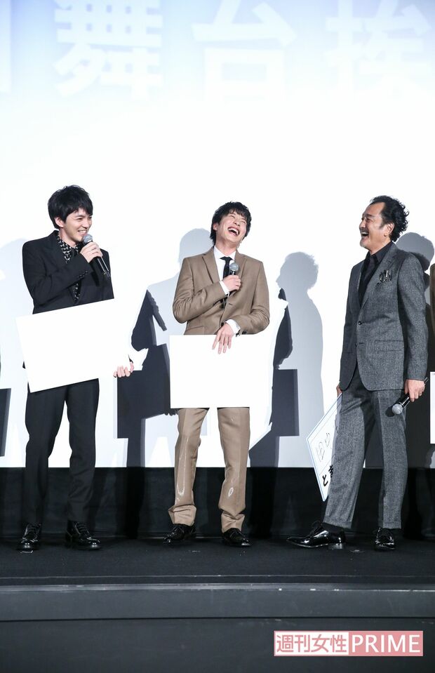 沢村一樹が「ゆいＰ役との１人２役が難しかった」とボケ倒すなど、笑いが絶えなかった　撮影／吉岡竜紀