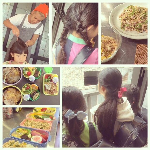 '16年に家庭休暇（育児休暇）を取り家事に勤しんだ（つるの剛士オフィシャルブログより）