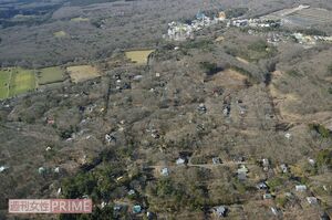 遺体遺棄現場となった別荘地一帯（那須町）