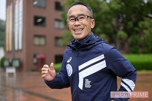 山梨学院大学陸上競技部顧問上田誠仁さん　撮影／渡邉智裕