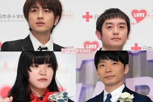 ゆず（上段）あいみょん（左下）星野源（右下）