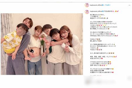 母の日の投稿(辻希美インスタグラムより)