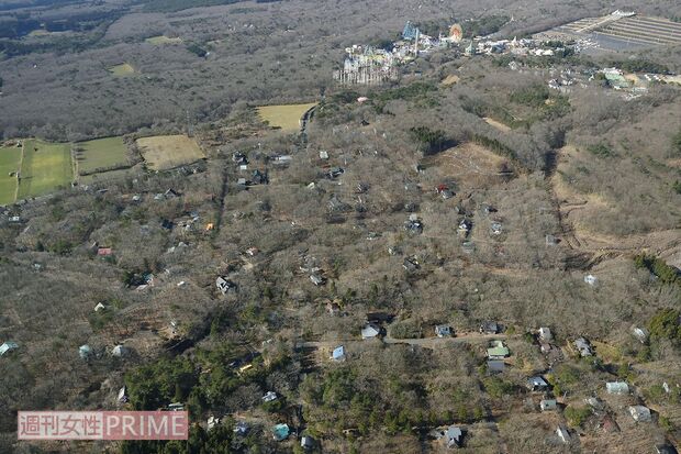遺体遺棄現場となった別荘地一帯（那須町）