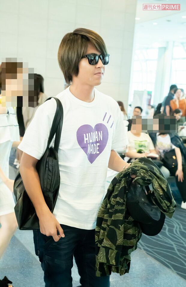 空港での直撃取材に応じる山下（その４）