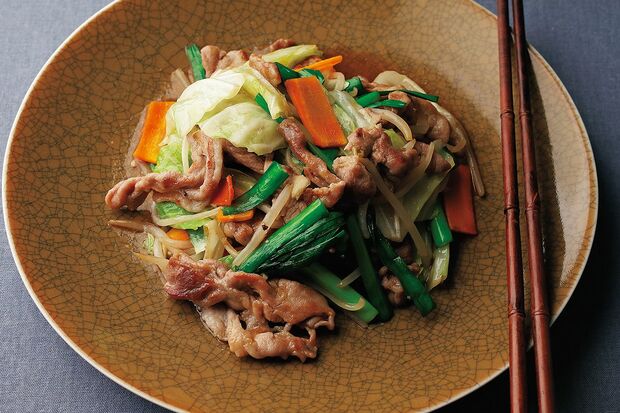 ［豚こま切れ肉］肉野菜炒め　撮影／合田昌弘
