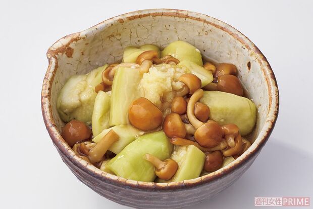 なめこなすしょうがあえ　撮影／廣瀬靖士