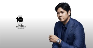 セイコーアンバサダー10周年を迎えた大谷翔平(SEIKOWATCH公式HPより)