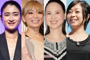 左から小雪、浜崎あゆみ、松田聖子、宇多田ヒカル