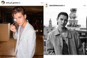 ギリシャのアキレアス＝アンドレアス王子は、兄とともに人気が高い（左）、デンマークのニコライ閣下は、幼いころから整った容姿が注目されてきた（それぞれ本人のSNSより）（本人のSNSより）