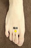 小顔&たるみ解消には「陥谷」(画像提供/ブレア)