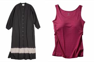 上野樹里のブランド『トゥイカウリ』6万500円のワンピース（左）と、2万4200円のキャミソール（右）（公式HPより）
