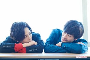 猪塚健太（左）と竹財輝之助（右）　撮影／山田智絵