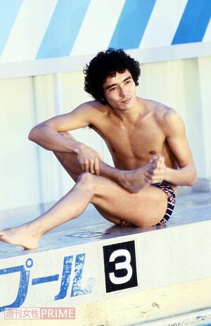 芸能人水泳大会にて。郷ひろみ