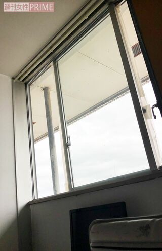 病院のベッドから見た空　撮影／若林理央