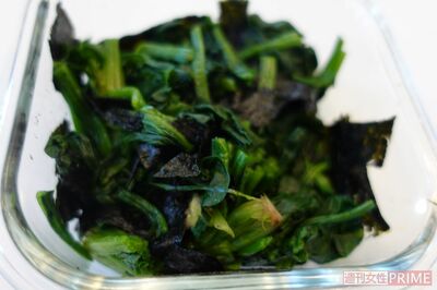 むくみ解消のスーパーコンビをあえるだけ『ほうれん草ののりあえ』