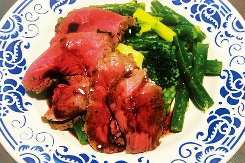 オーブンいらずのローストビーフ