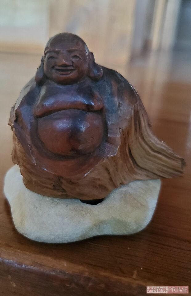 鷲見容疑者が彫った布袋の像