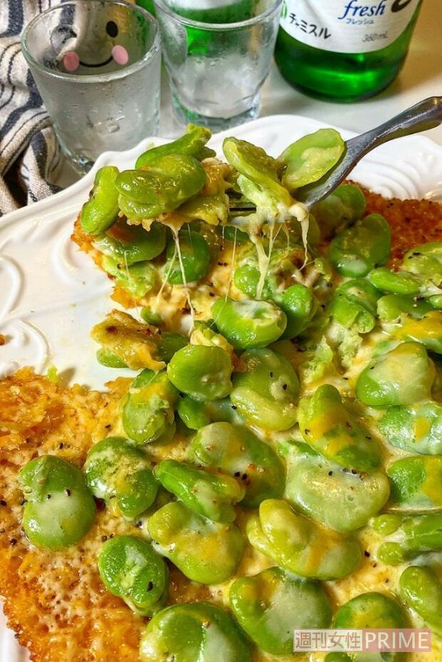 冷凍そら豆とチーズの相性バツグン!