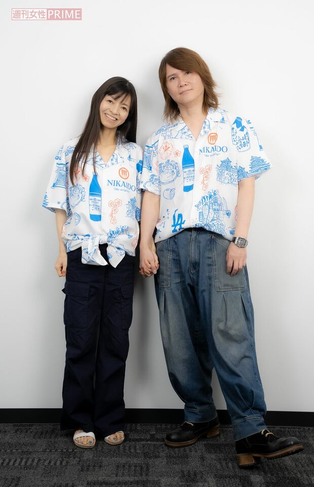 園山真希絵さんとTAKESHIさん　撮影／伊藤和幸