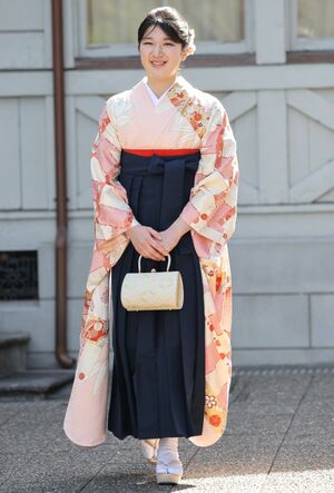 2024年3月、愛子さまは袴姿で学習院大学の卒業式に