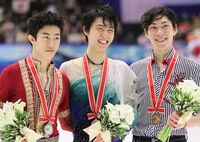 羽生結弦、同期“デカ”“フェイ”の刺激も手伝いNHK杯で圧勝「純粋に楽しい」