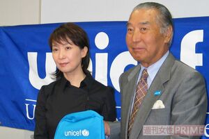 ユニセフ・東アジア太平洋地域親善大使として活動を続ける(写真は'03年、日本ユニセフ協会大使のころ)
