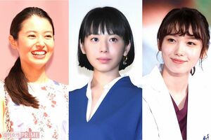 左から田辺桃子、夏帆、飯豊まりえ
